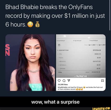 Bhad Bhabie Breaks OnlyFans Record